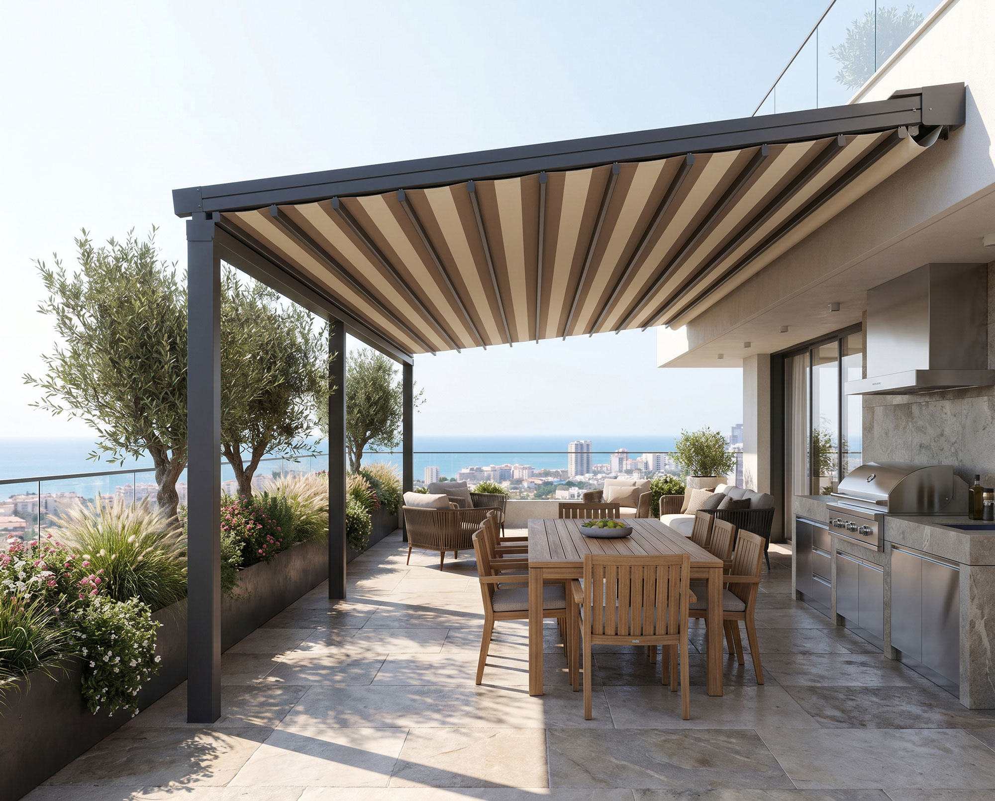 SkyVera Stoffpergola Projekt